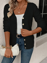 Seraphina | Warm & Soft V-Neck Cardigan with Buttons
