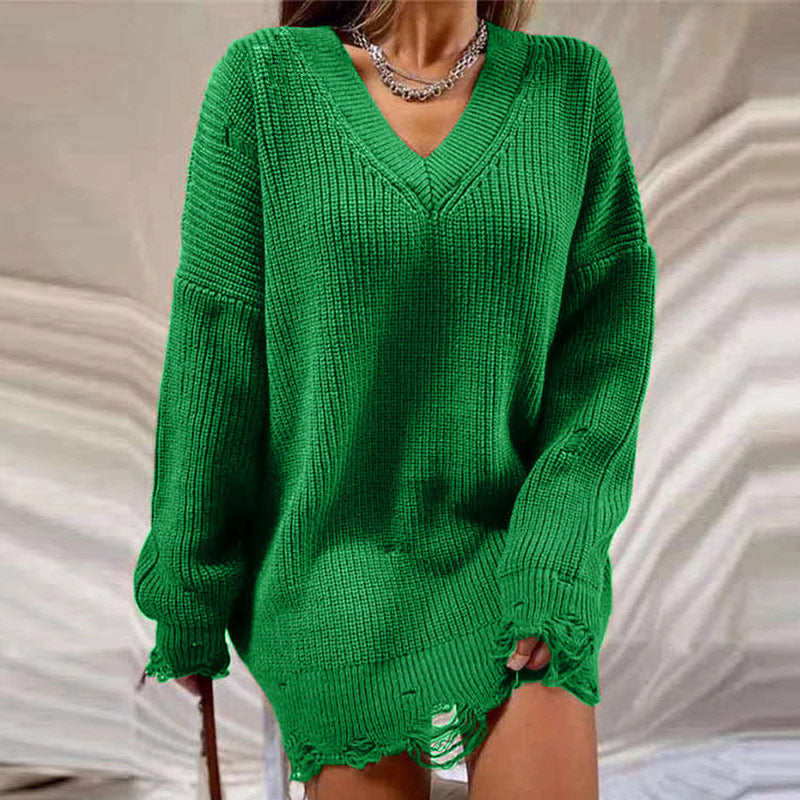 Quintessa | Cozy V-Neck Knit Pullover
