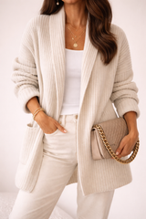 Olivia | Cozy Oversized Cardigan with Shawl Collar and Pockets