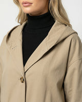 Juliette | Women's Long Waterproof Trench Coat with Hood