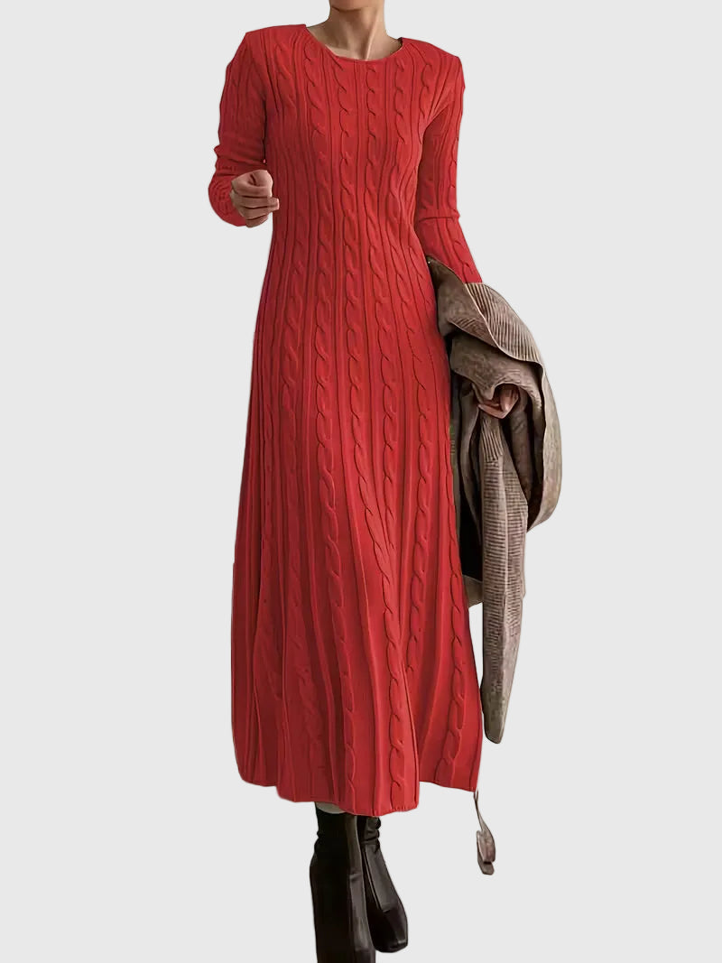 Aaliyah | Maxi-Length Cable-Knit Dress