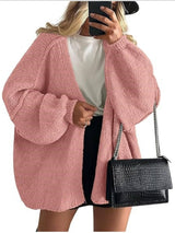 Elena | Oversized Knit Cardigan with Open Front