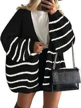 Elena | Oversized Knit Cardigan with Open Front