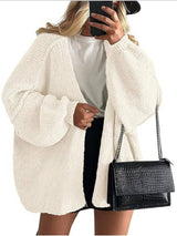 Elena | Oversized Knit Cardigan with Open Front