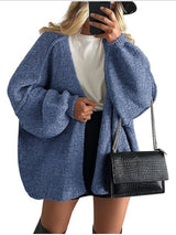 Elena | Oversized Knit Cardigan with Open Front