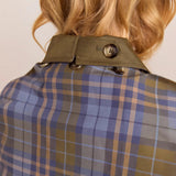Harriet | Oversized Trench Coat with Checked Details