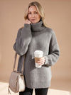 Hannah | Oversized Ribbed Turtleneck Sweater for Women