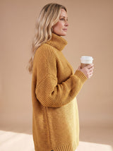 Hannah | Oversized Ribbed Turtleneck Sweater for Women