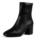 Annika | Pointed-Toe Ankle Boots with Block Heel