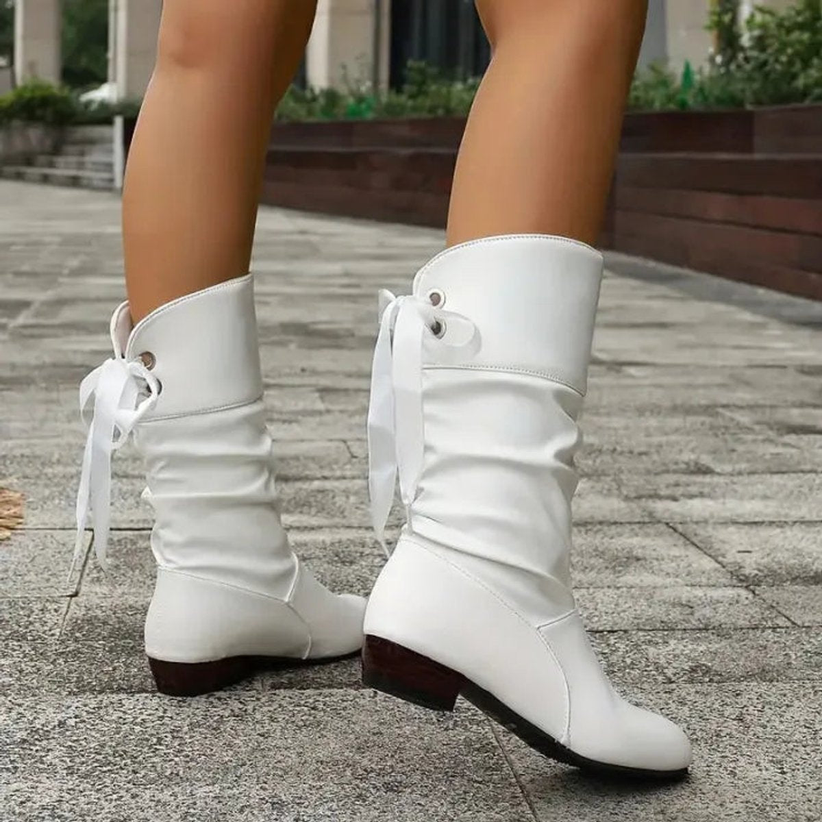 Oriana | Fashionable Lace-Up Ankle Boots with Buckle Detail