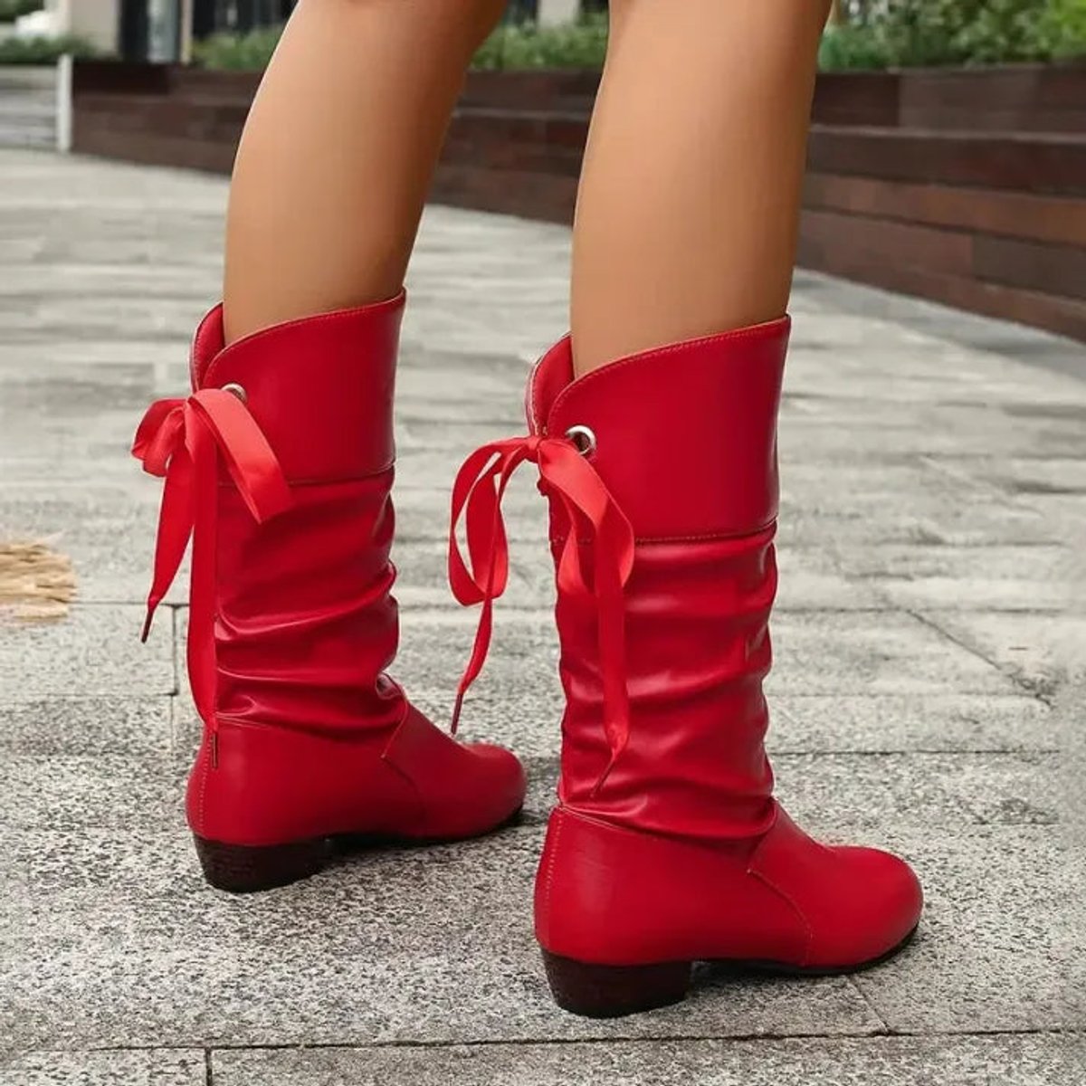 Oriana | Fashionable Lace-Up Ankle Boots with Buckle Detail