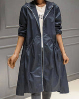 Marlene | Long Water-Resistant Hooded Coat