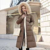 Sophia | Long Quilted Winter Coat with Plush Collar