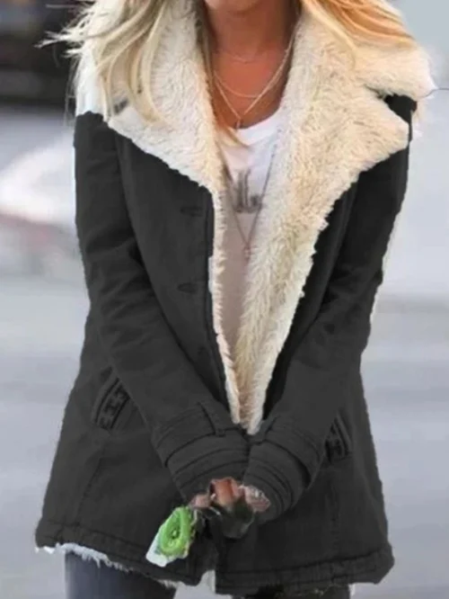 Lucy | Comfortable Faux-Shearling Lined Jacket