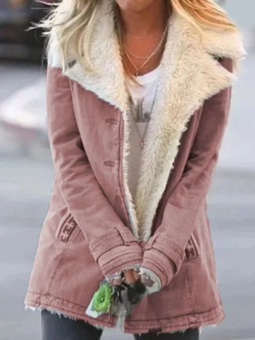 Lucy | Comfortable Faux-Shearling Lined Jacket