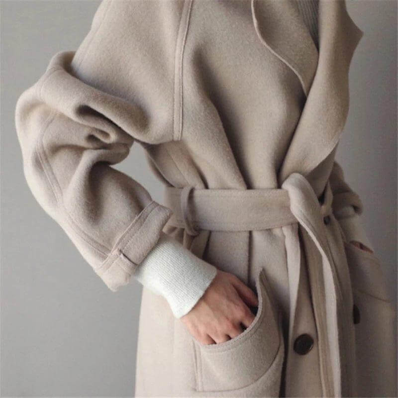 Alexandra | Women's Long Double-Breasted Coat
