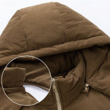 Annalise | Men's Hooded Puffer Jacket with Colour-Block Design
