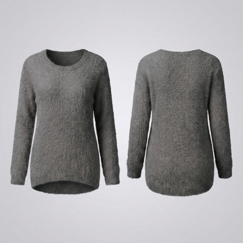Elena | Chic Fuzzy Knit Sweater for Women