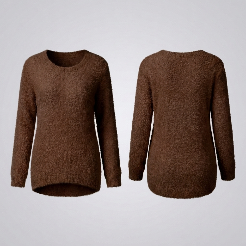 Elena | Chic Fuzzy Knit Sweater for Women