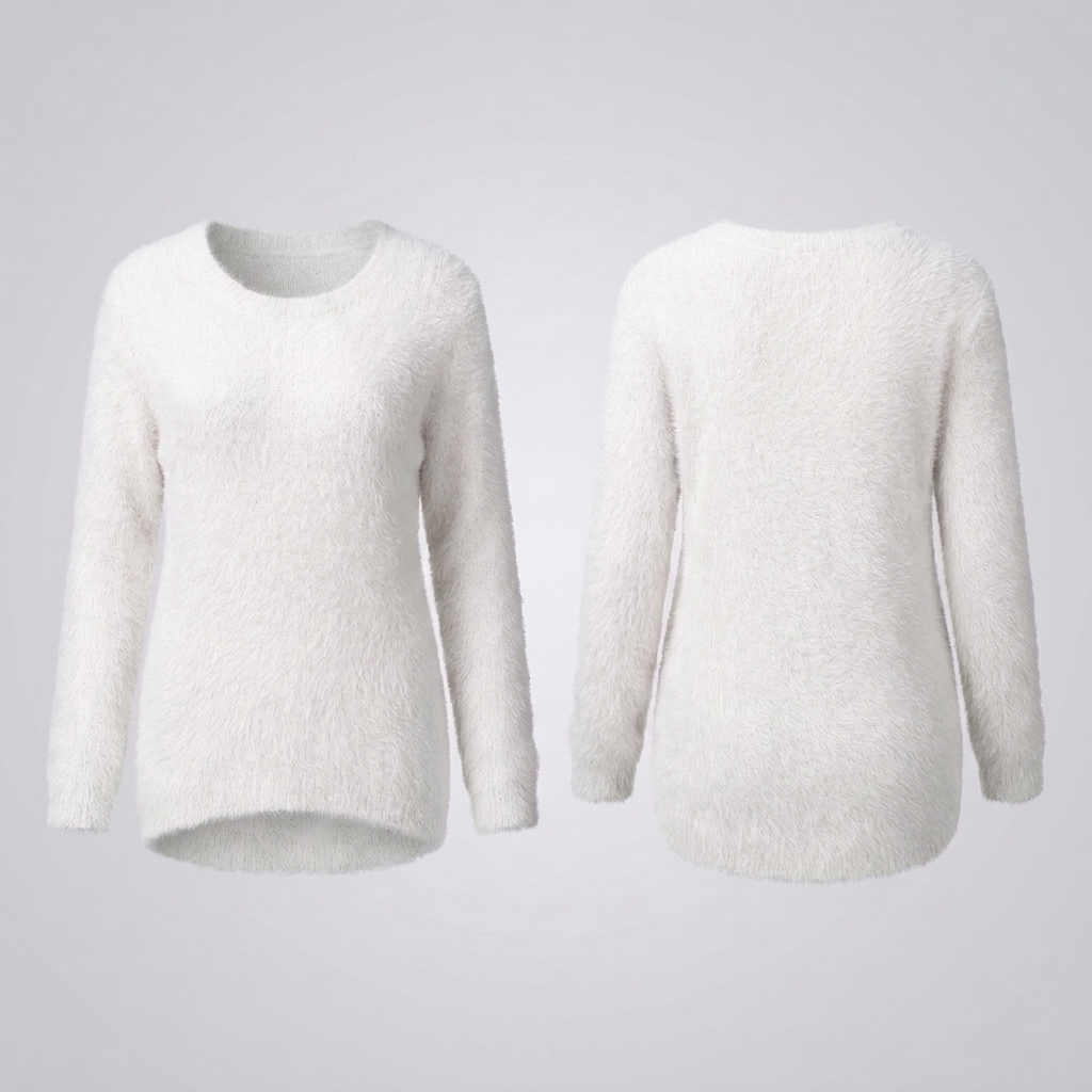 Elena | Chic Fuzzy Knit Sweater for Women