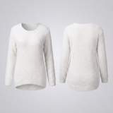 Elena | Chic Fuzzy Knit Sweater for Women