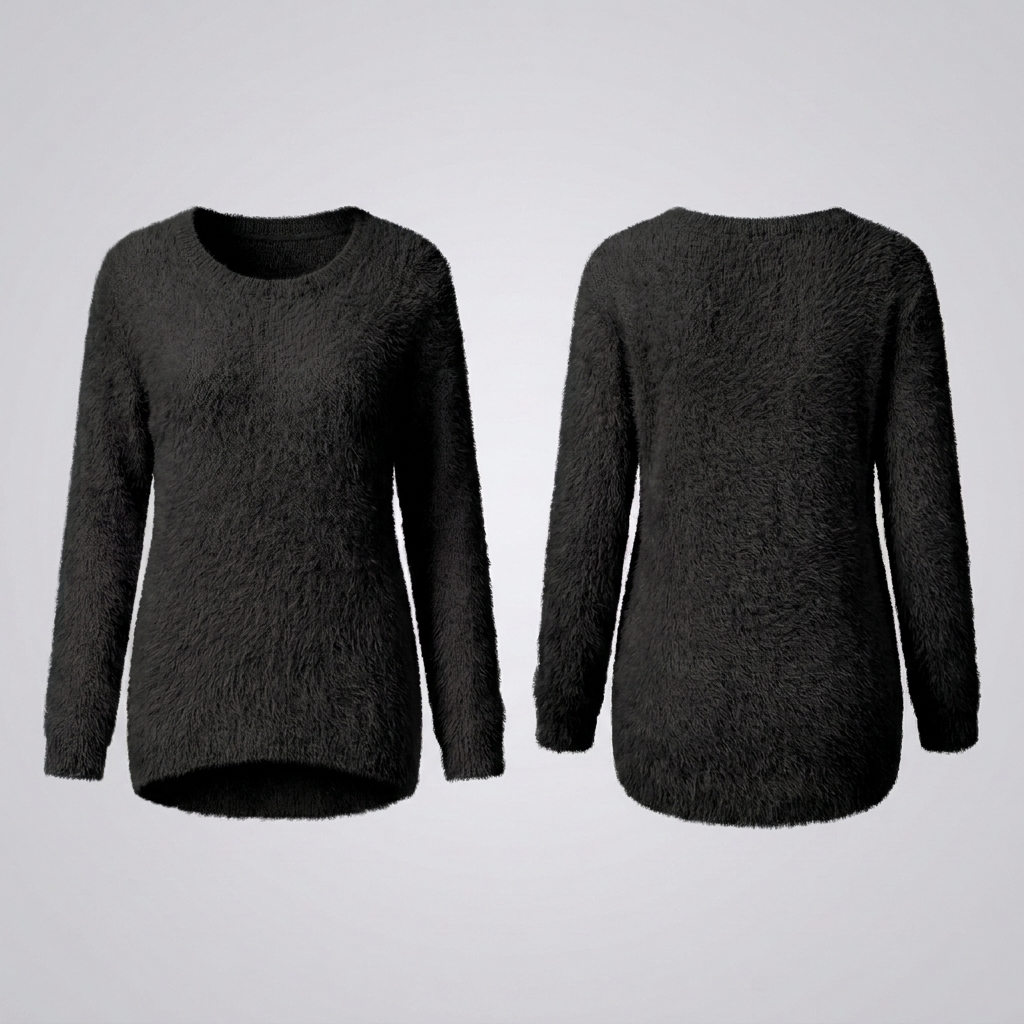 Elena | Chic Fuzzy Knit Sweater for Women