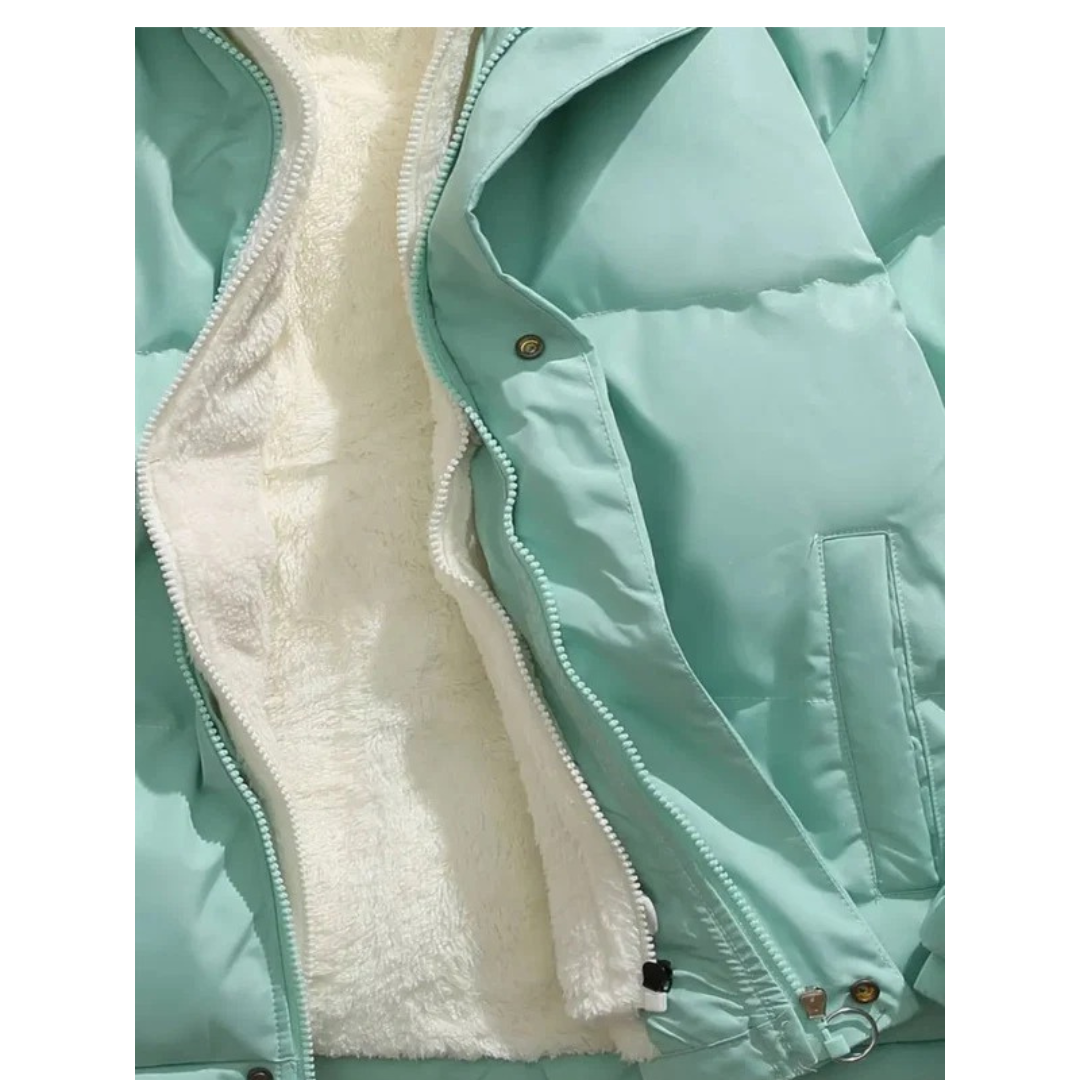 Lina | Women's Quilted Winter Jacket with High Collar