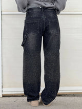Balloon Carpenter Shine Denim Jeans - Maison Sydney