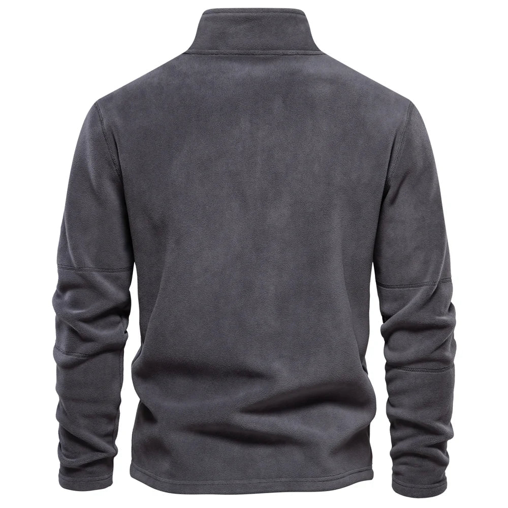 Cooma V2 |Retro Half-zip Stand Collar Sweatshirt - Threadford