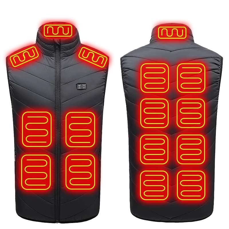 DuraHeat | 21-Zone Outdoor Heated Vest – Tough Graphene Tech - Threadford