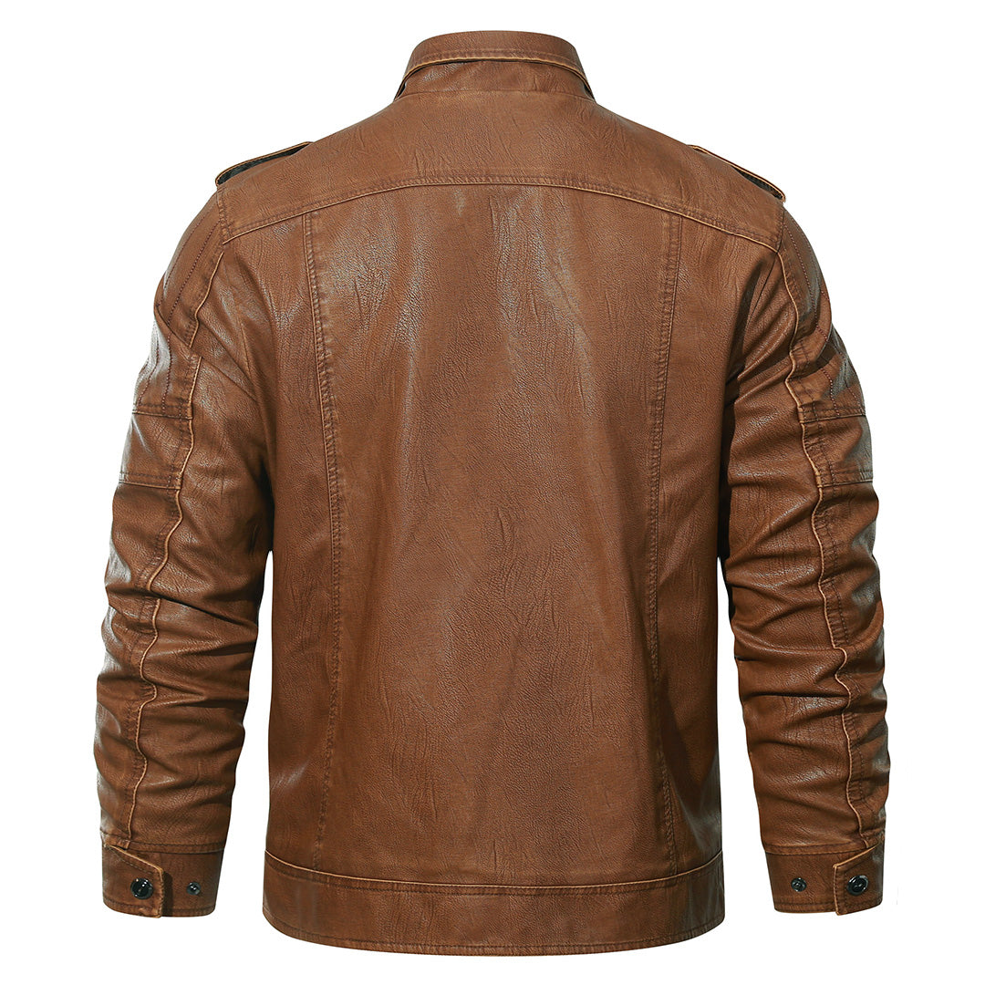 Fleece Biker Jacket - Threadford