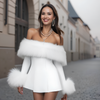 Luxury Faux Fur Dress - Maison Sydney