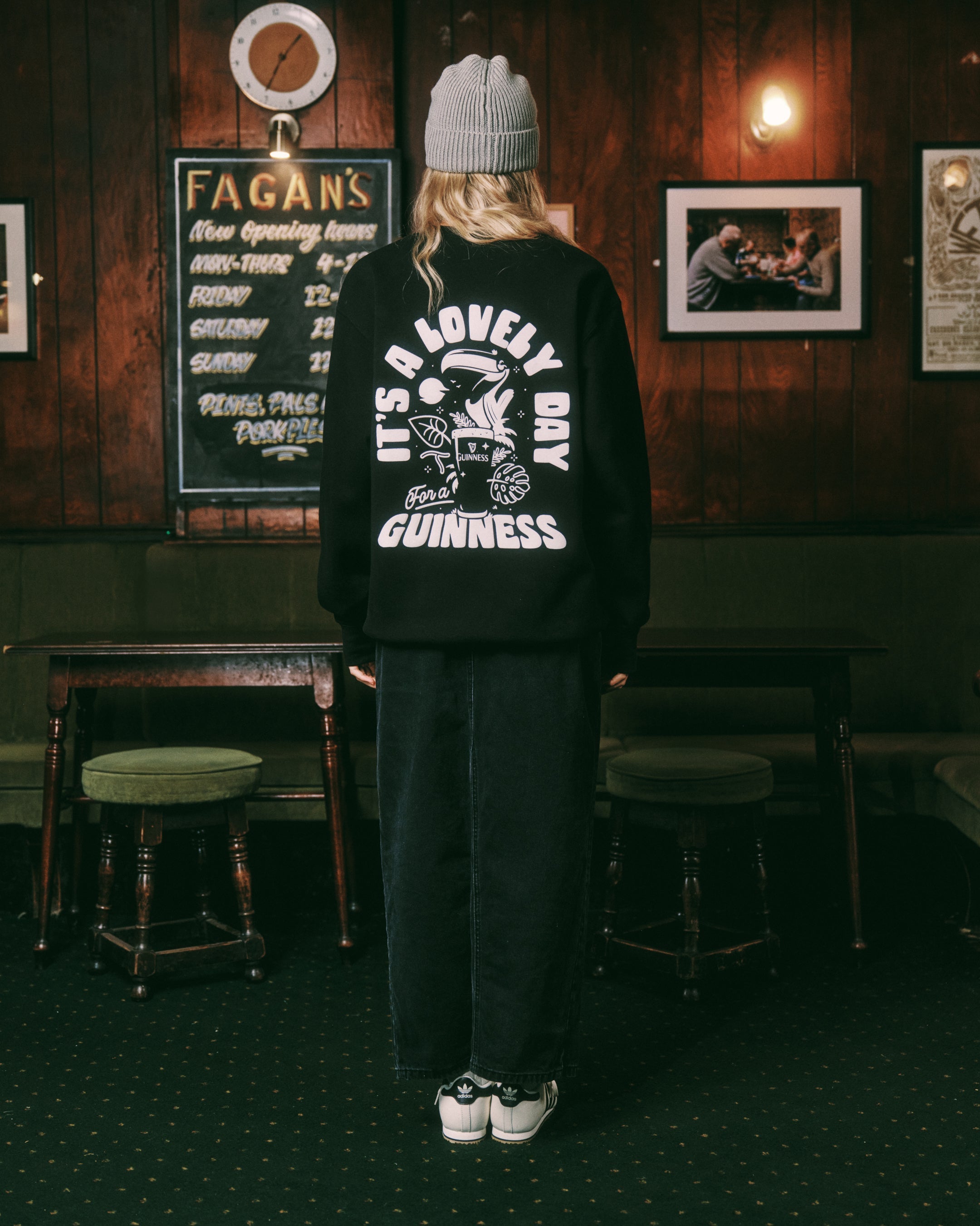 Guinness x MS 'Jungle' Sweater - Black - Maison Sydney