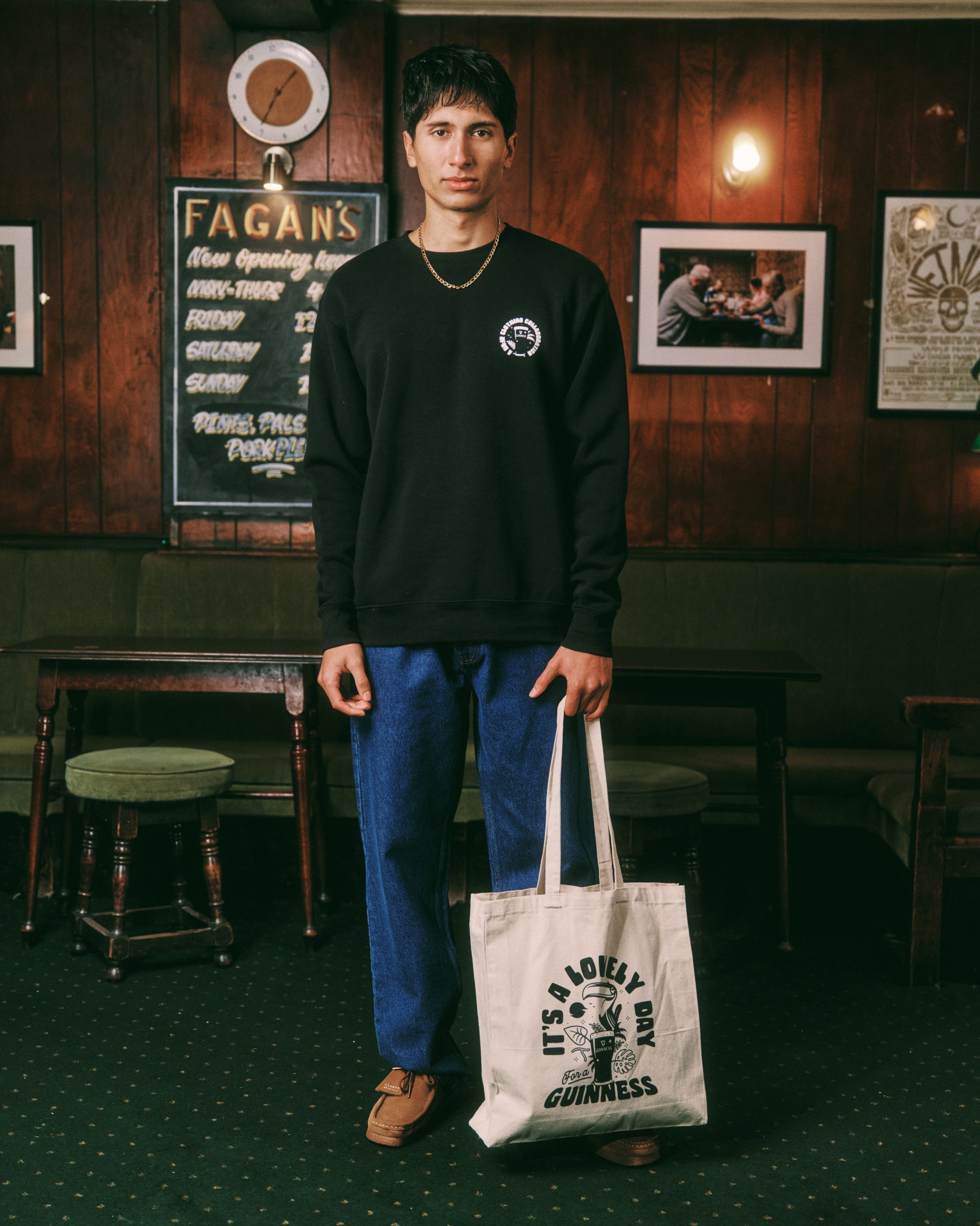 Guinness x MS 'Jungle' Sweater - Black - Maison Sydney