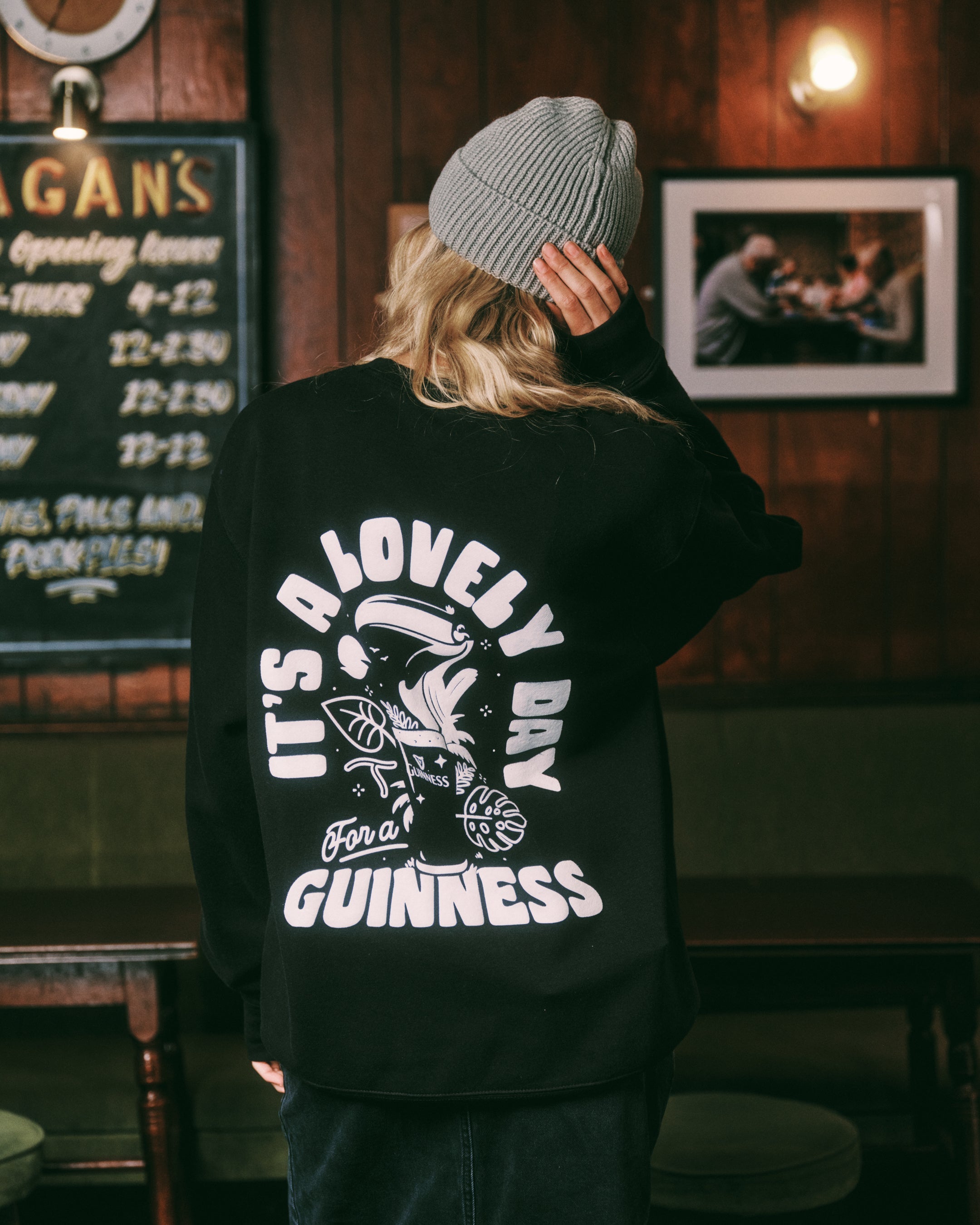 Guinness x MS 'Jungle' Sweater - Black - Maison Sydney