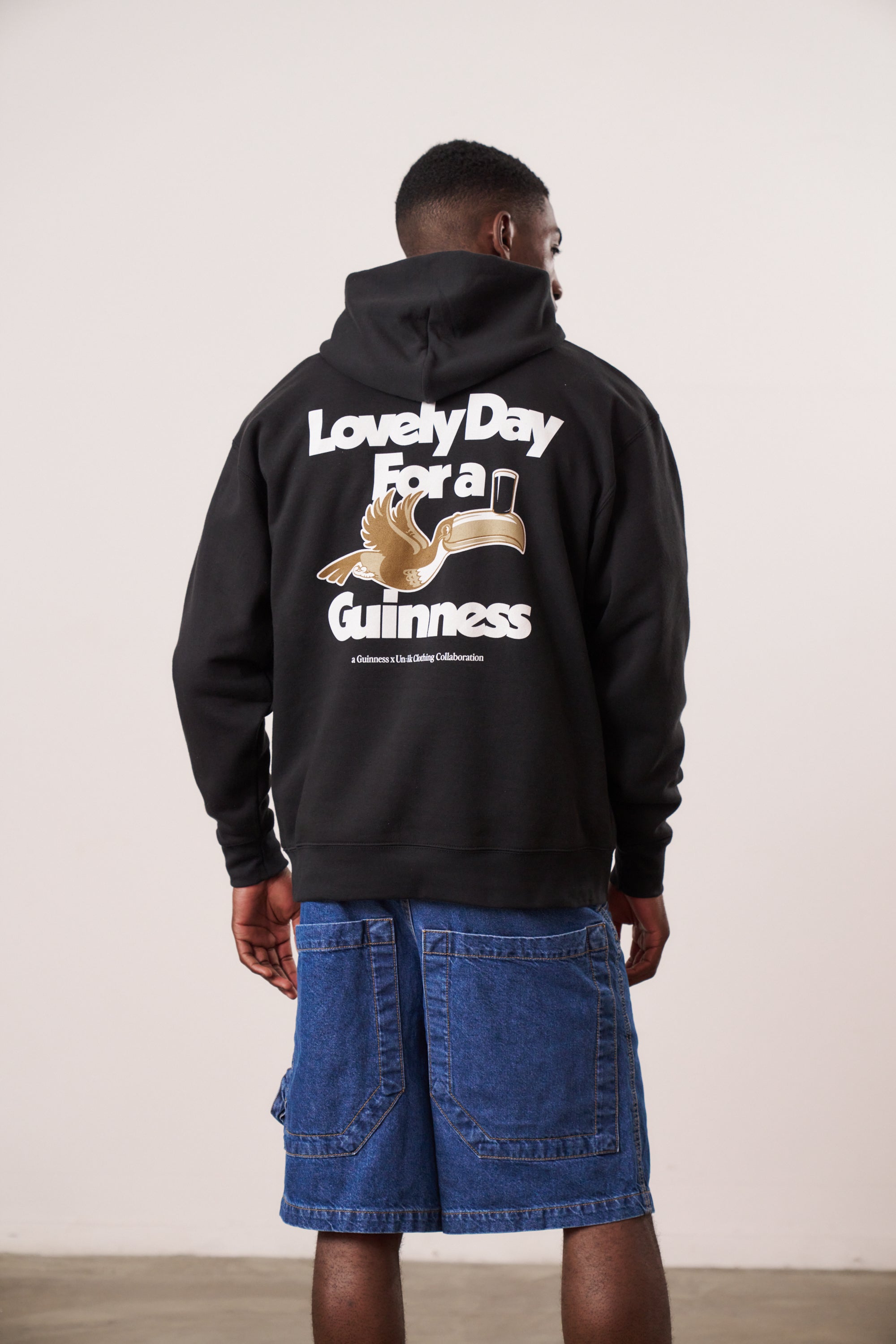 Guinness x MS 'Lovely Day' Hoodie - Black - Maison Sydney