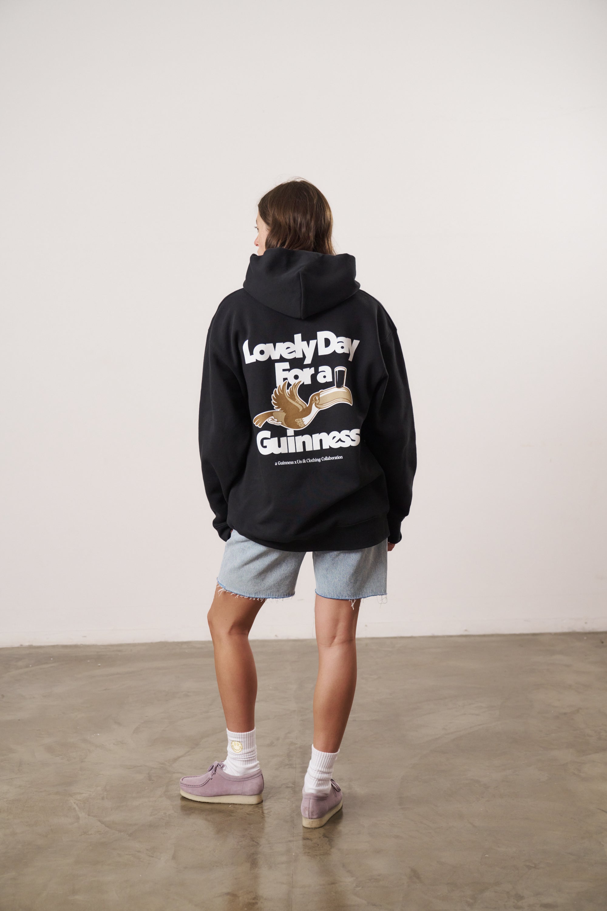 Guinness x MS 'Lovely Day' Hoodie - Black - Maison Sydney