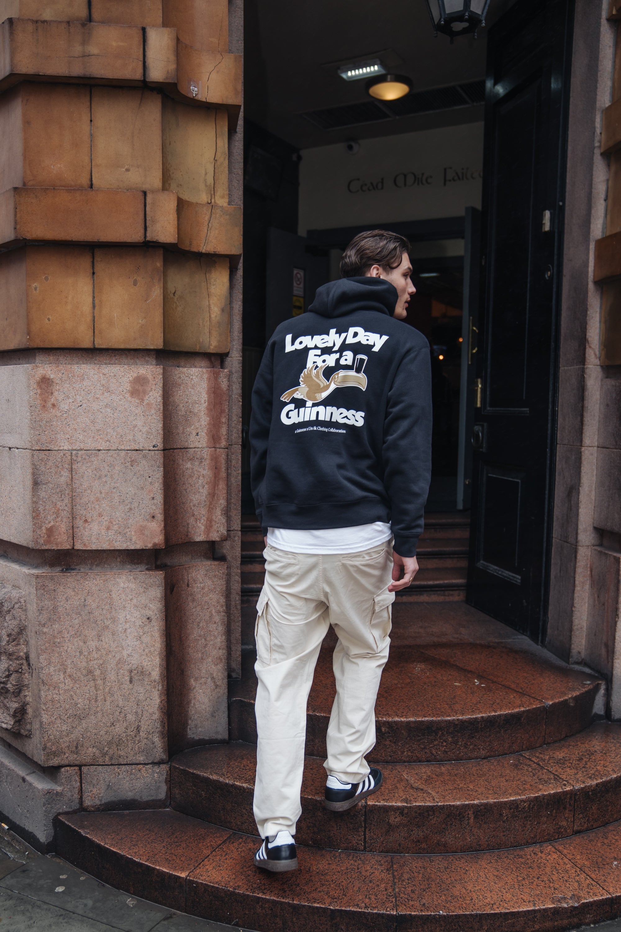 Guinness x MS 'Lovely Day' Hoodie - Black - Maison Sydney