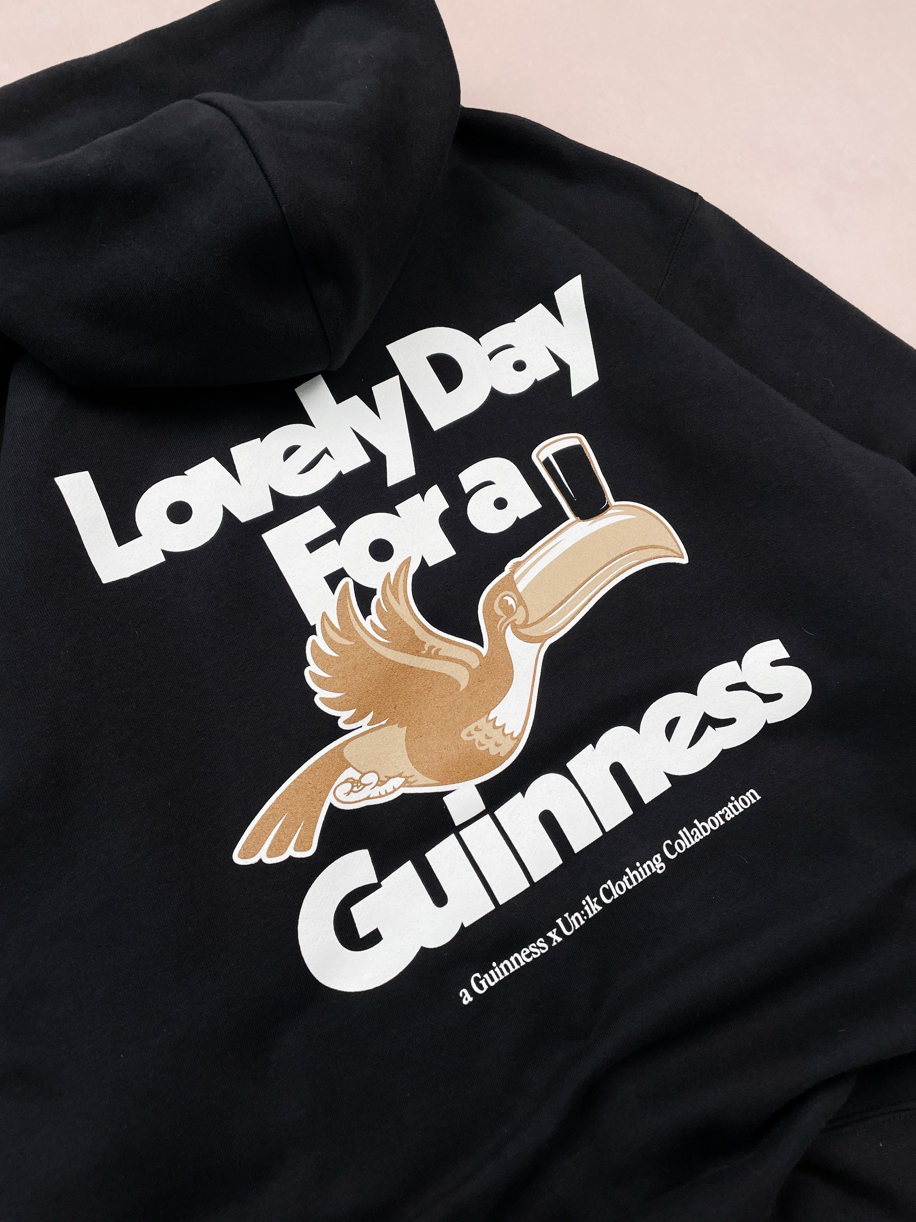 Guinness x MS 'Lovely Day' Hoodie - Black - Maison Sydney