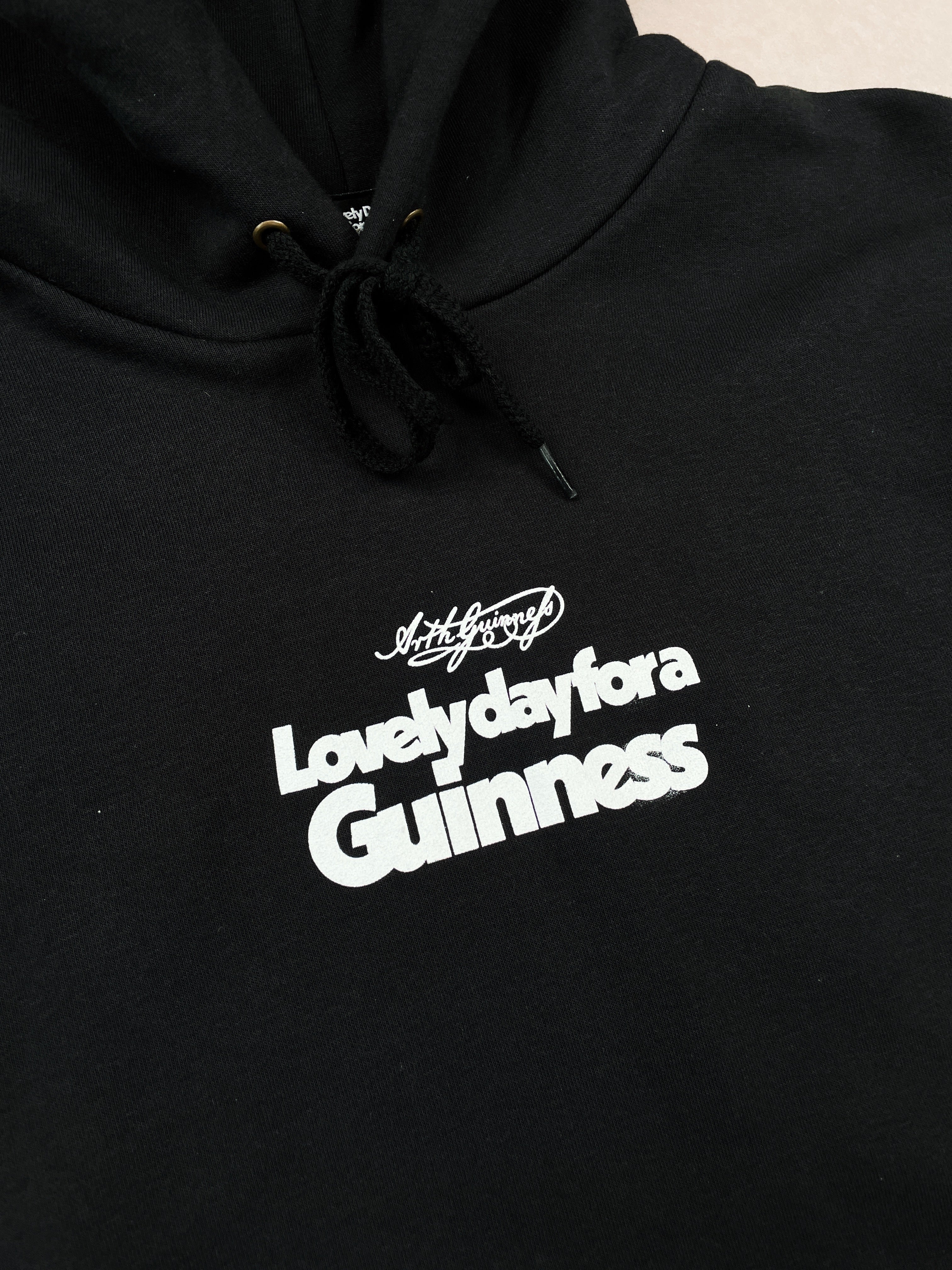 Guinness x MS 'Lovely Day' Hoodie - Black - Maison Sydney