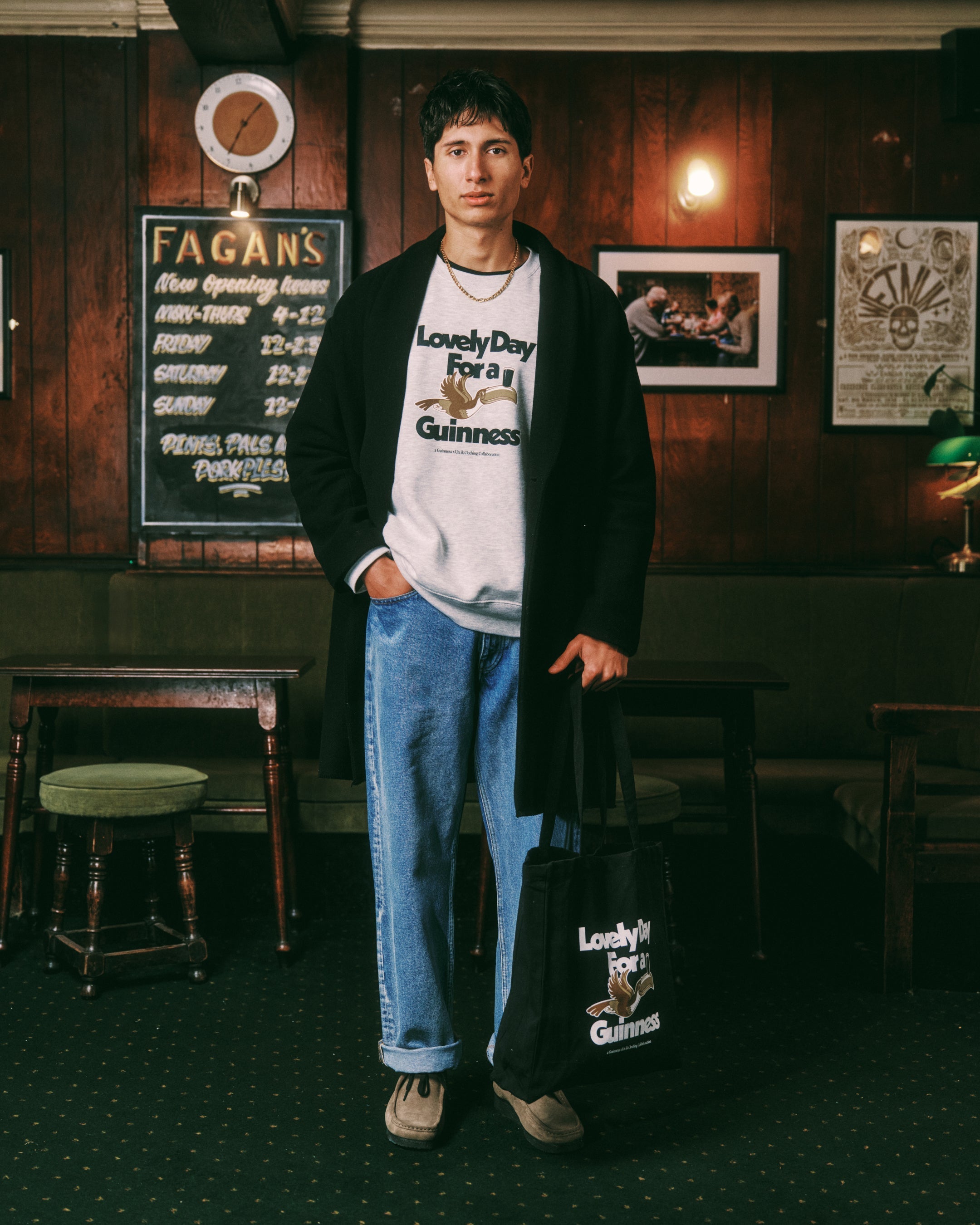 Guinness x MS 'Lovely Day' Sweater - Ash Grey - Maison Sydney