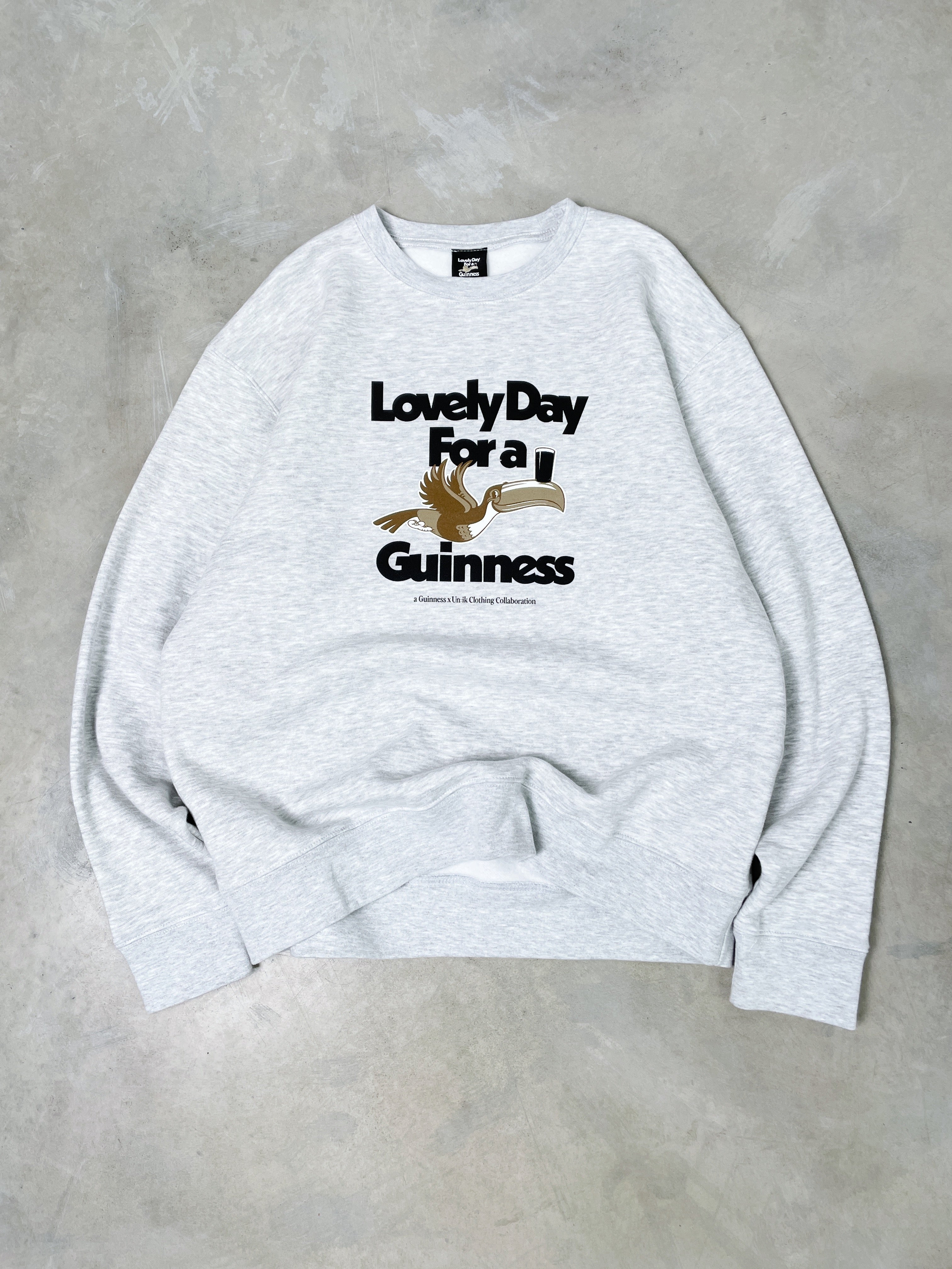 Guinness x MS 'Lovely Day' Sweater - Ash Grey - Maison Sydney