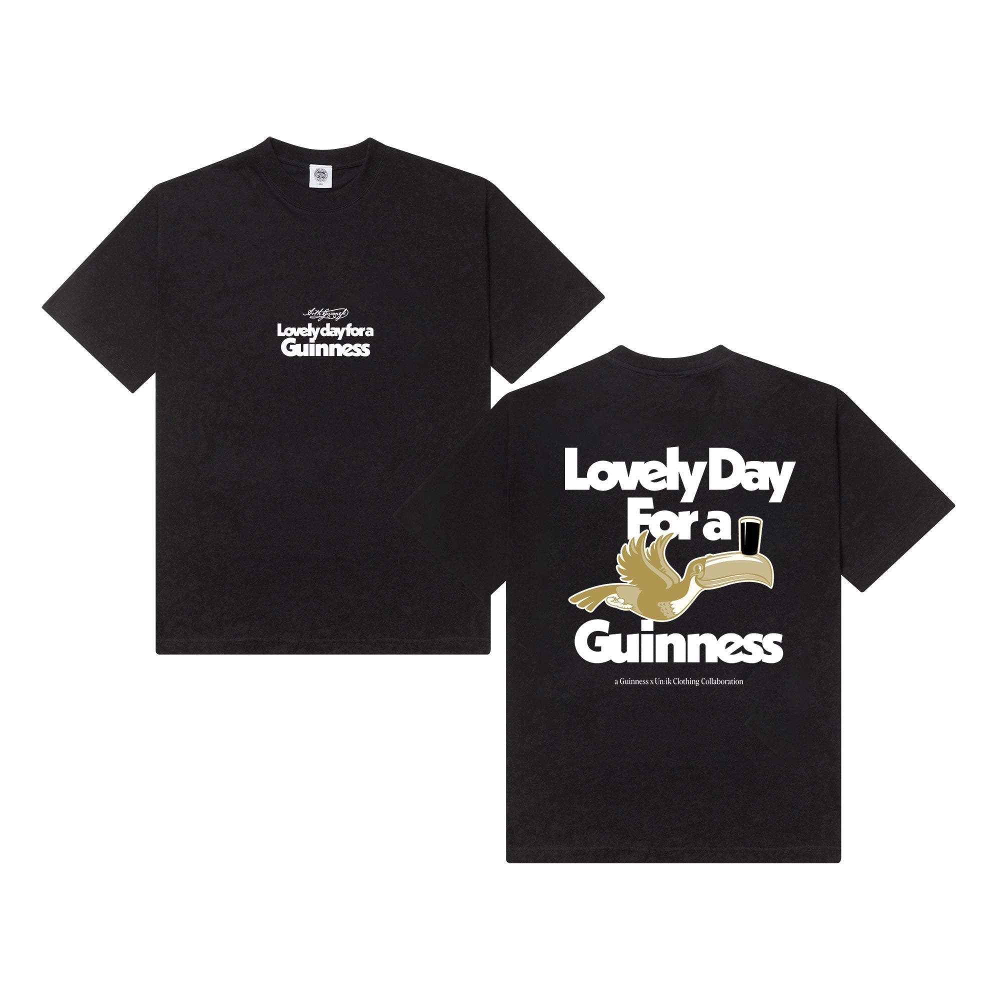 Guinness x MS 'Lovely Day' Tee - Black - Maison Sydney