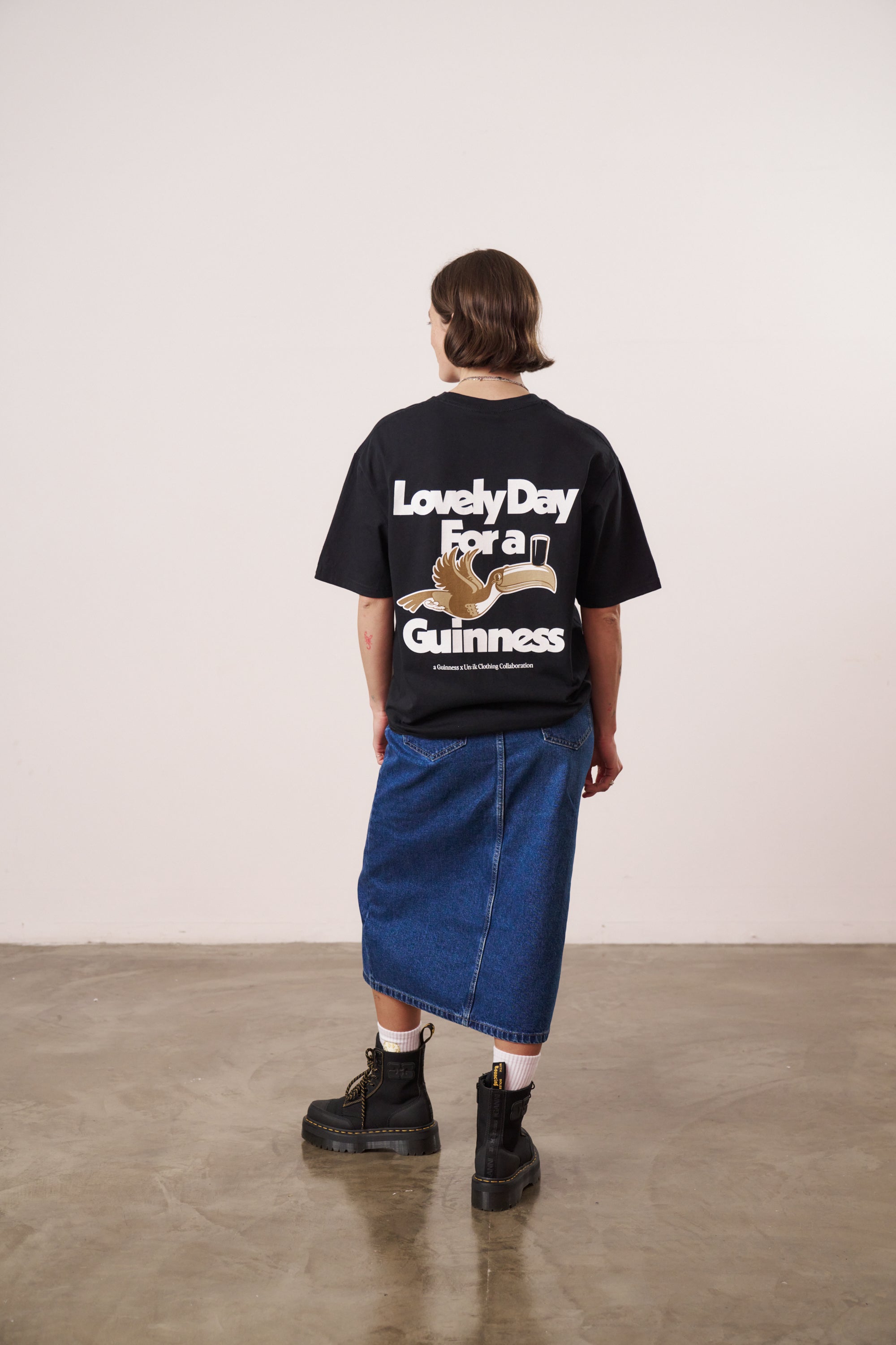 Guinness x MS 'Lovely Day' Tee - Black - Maison Sydney