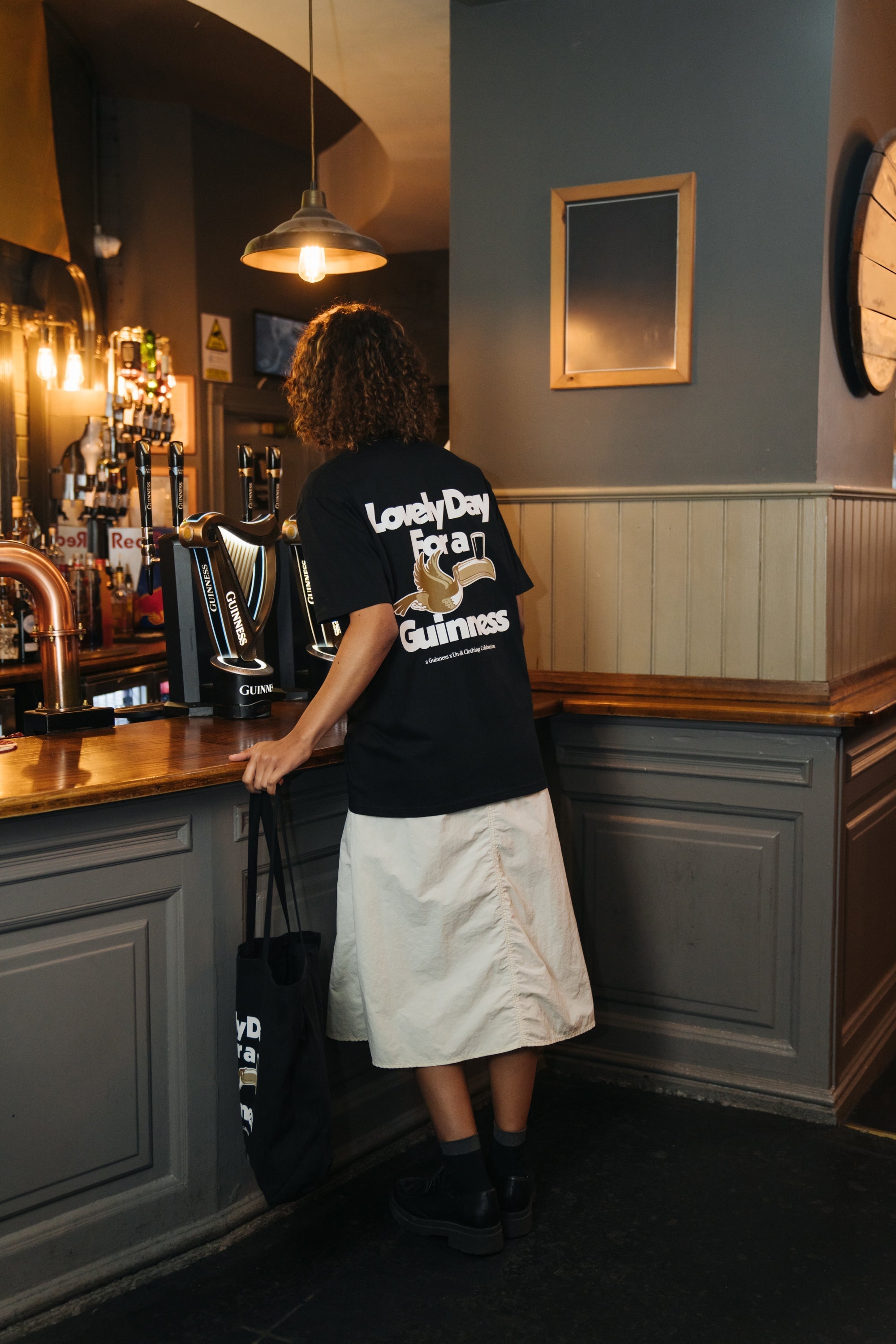 Guinness x MS 'Lovely Day' Tee - Black - Maison Sydney