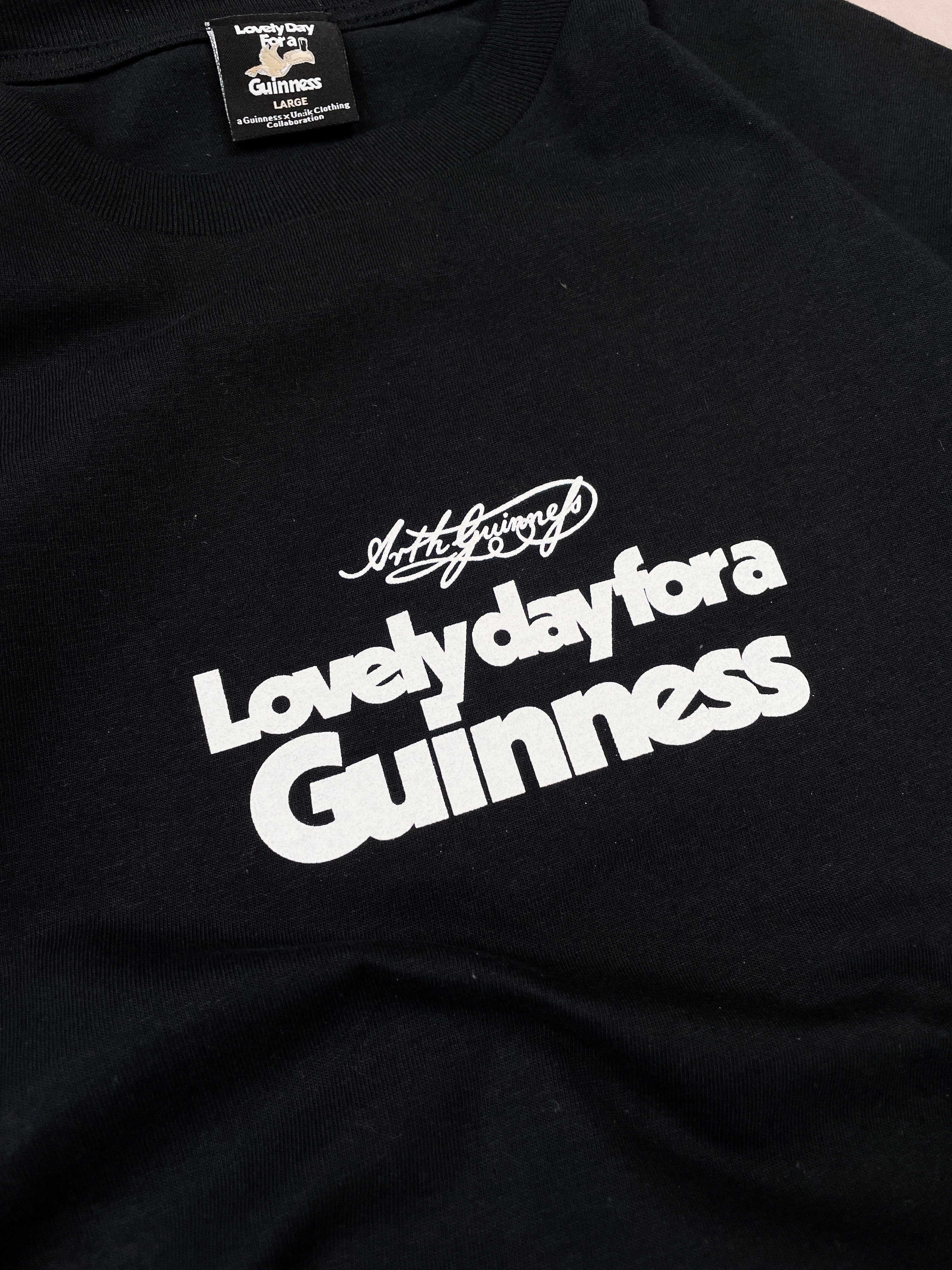 Guinness x MS 'Lovely Day' Tee - Black - Maison Sydney