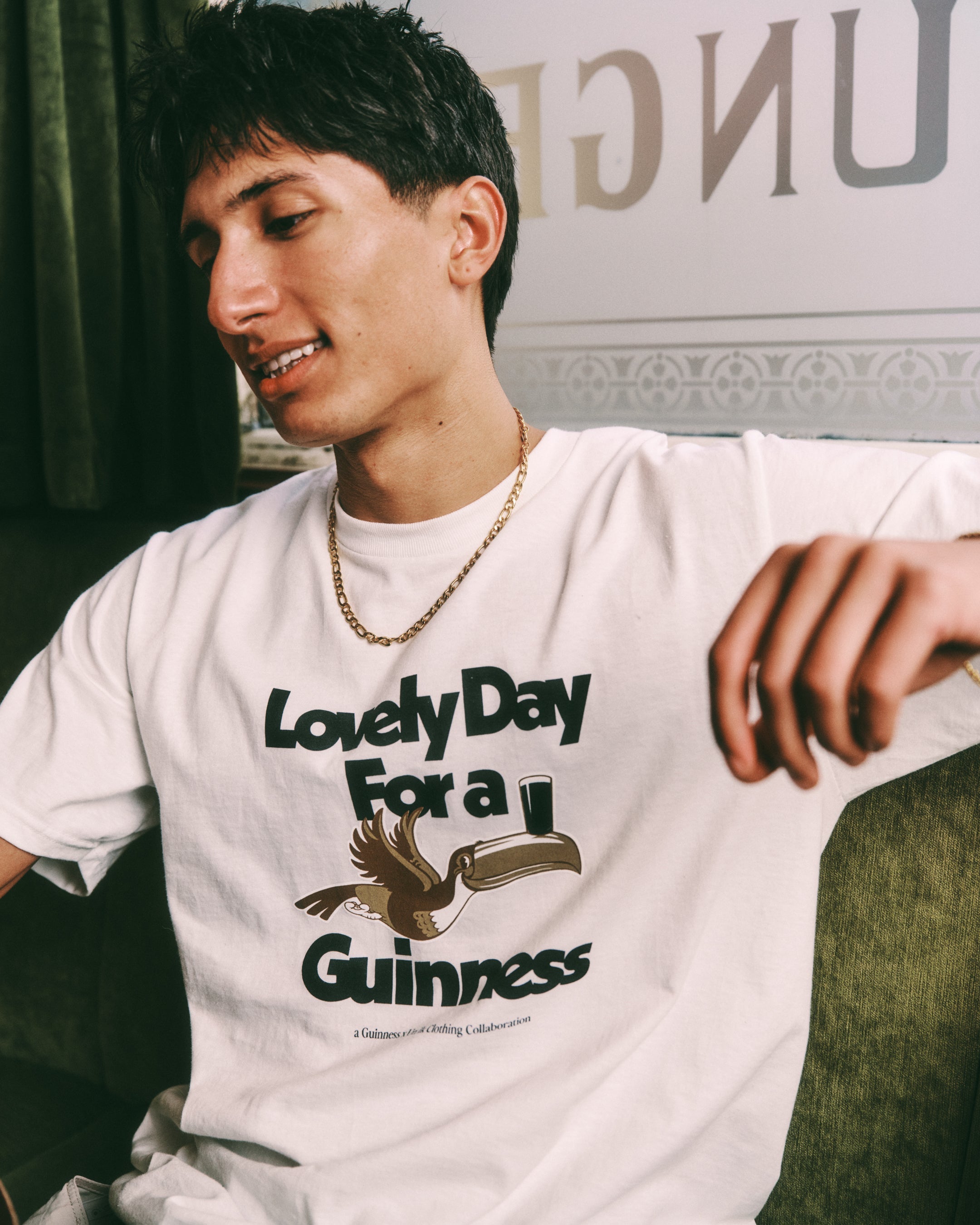 Guinness x MS 'Lovely Day' Tee - White - Maison Sydney