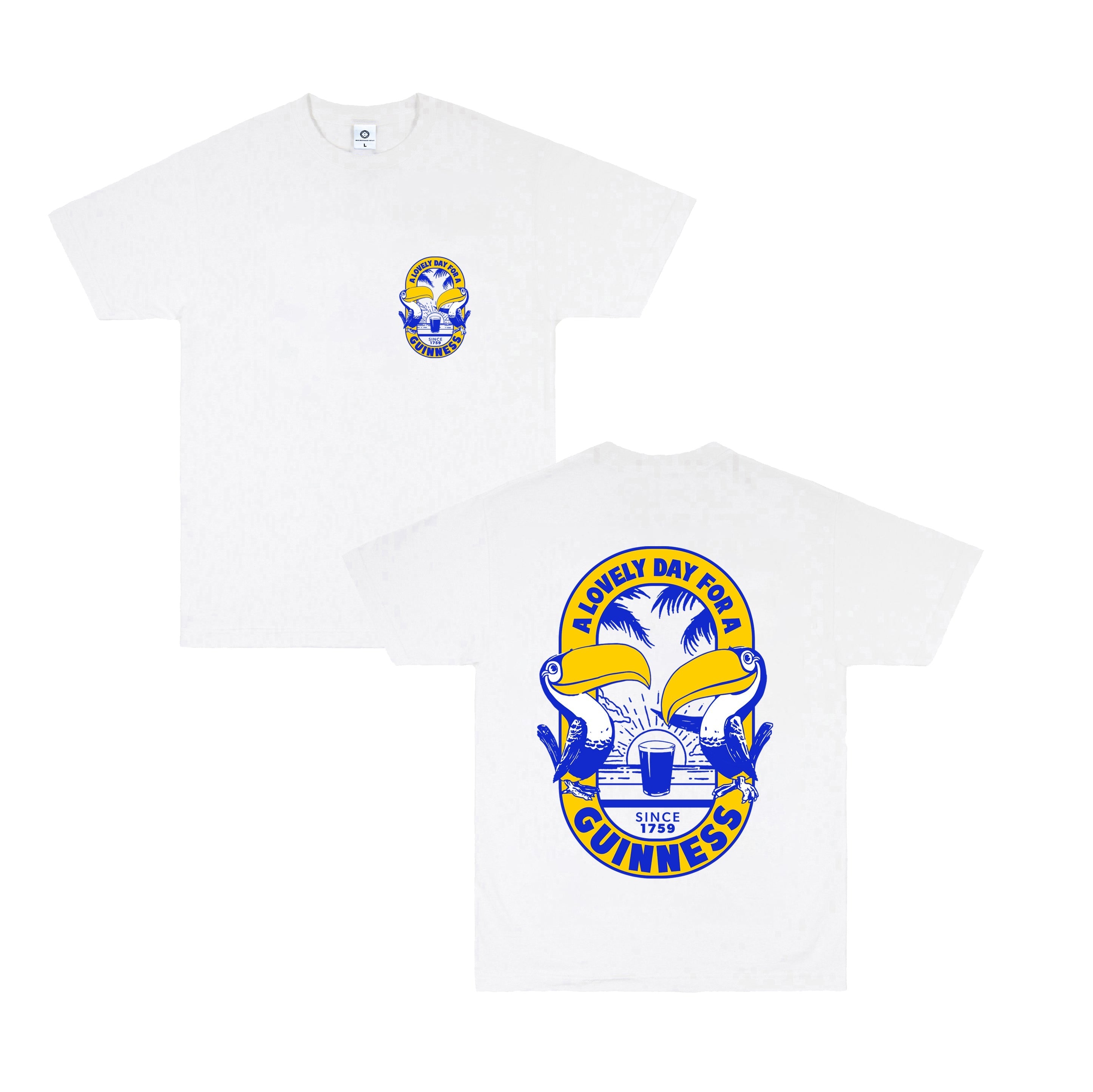 Guinness x MS 'Tropical' Tee - White - Maison Sydney