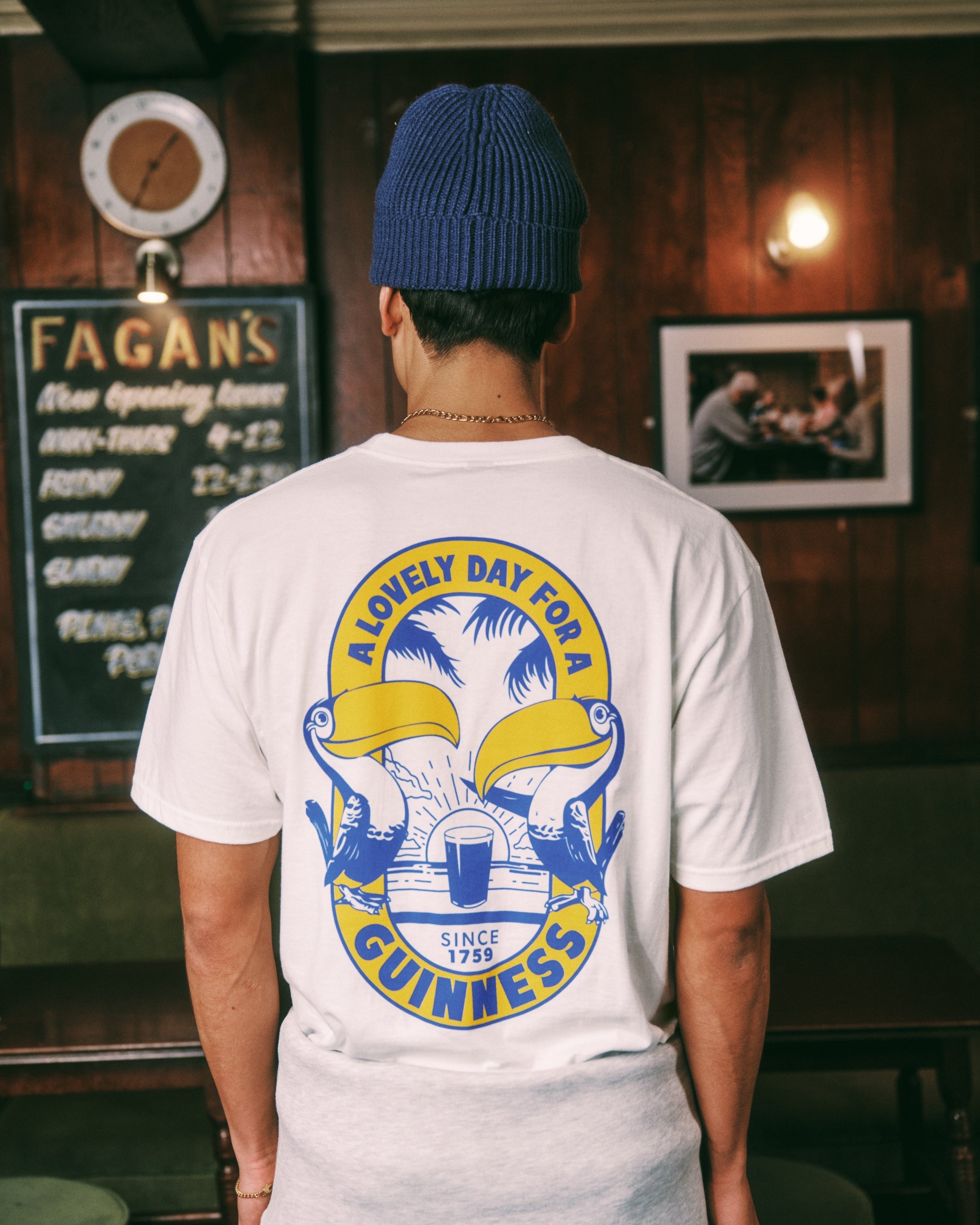 Guinness x MS 'Tropical' Tee - White - Maison Sydney