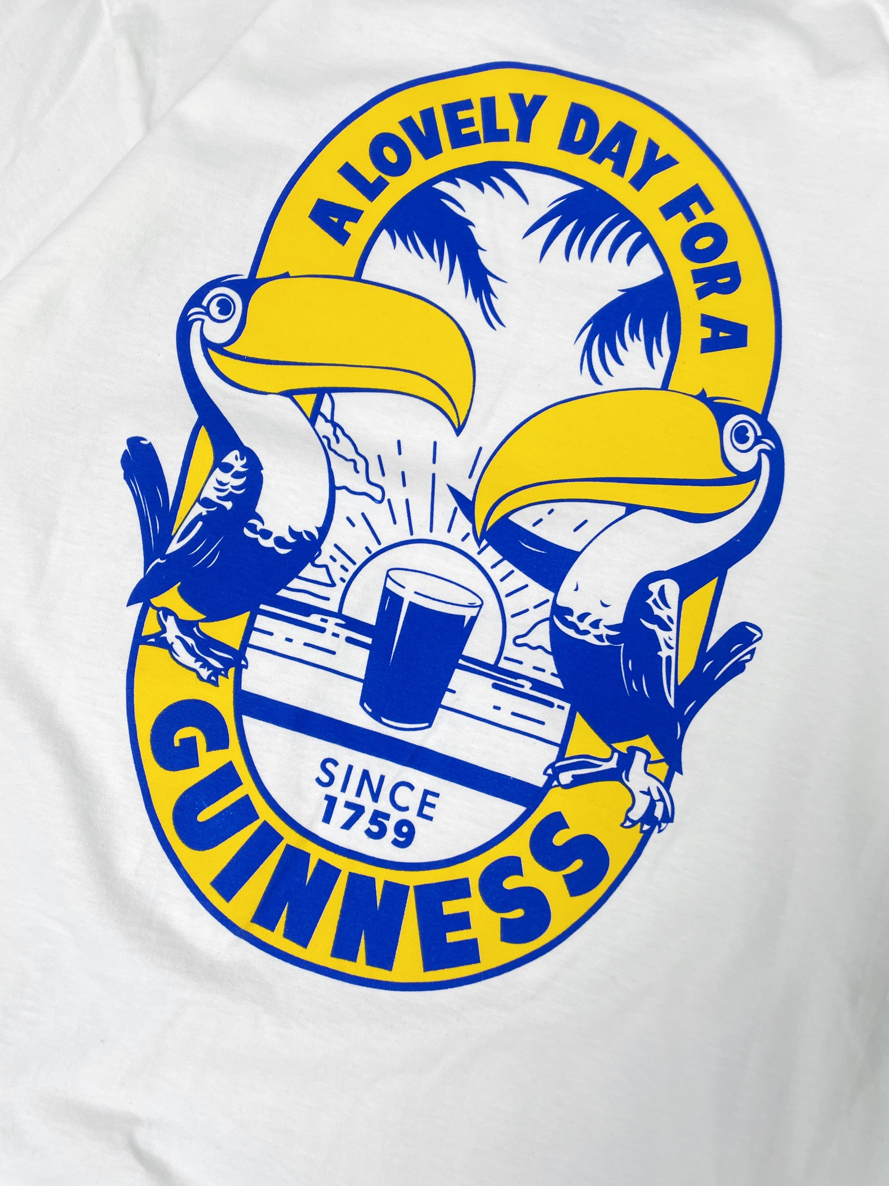 Guinness x MS 'Tropical' Tee - White - Maison Sydney